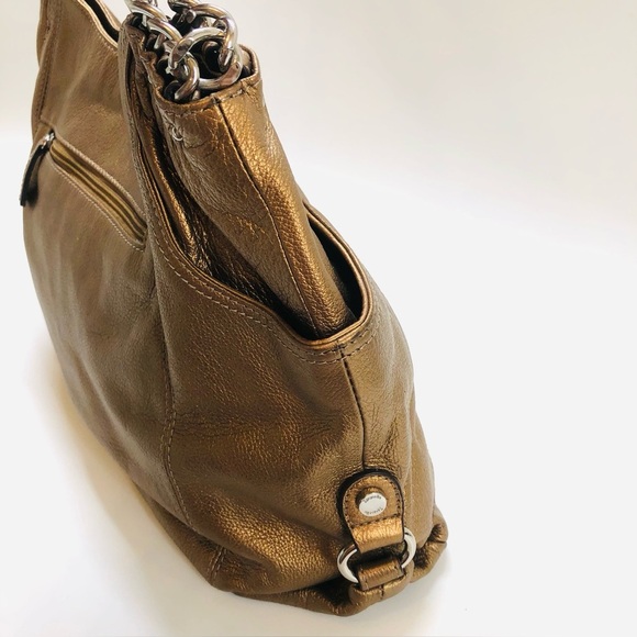 Tignanello Copper Leather Shoulder Bag - Picture 13 of 13